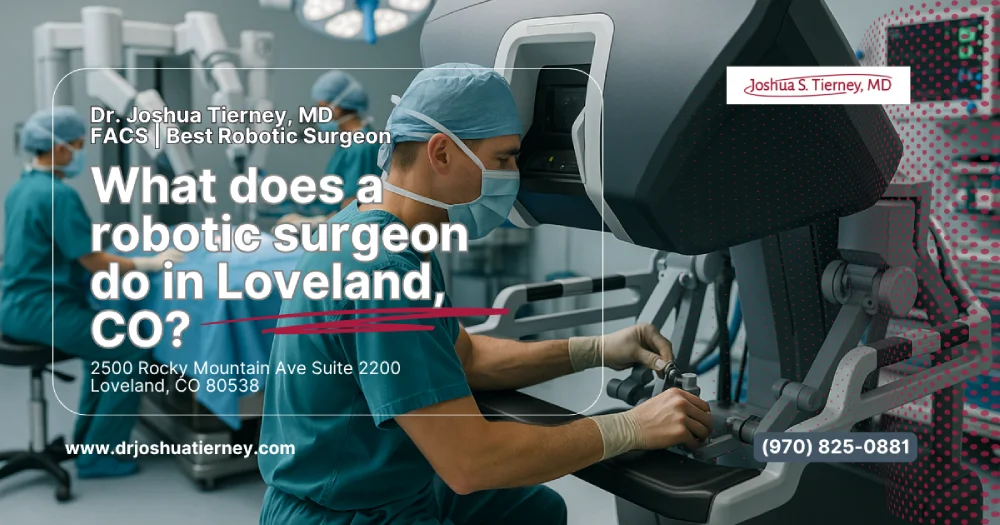 Robotic surgeon operating in Loveland, Colorado.
