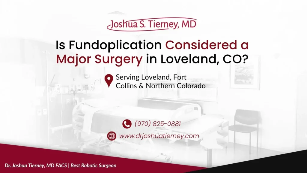 Fundoplication surgery information ad for Loveland, Colorado