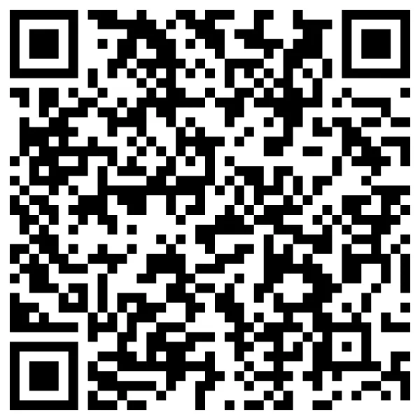 Black and white QR code square