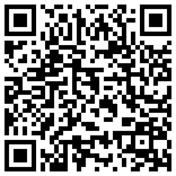 Black and white QR code square