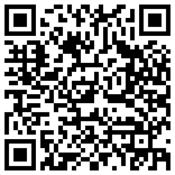 Black-and-white QR code on a white background