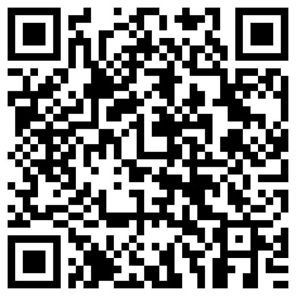 Black-and-white QR code on a white background