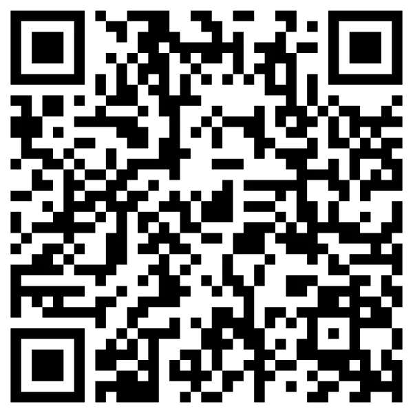Black and white QR code square