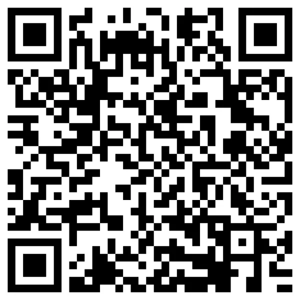 Black and white QR code square