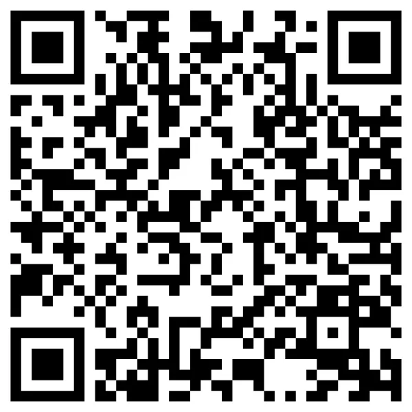 Black and white QR code on white background
